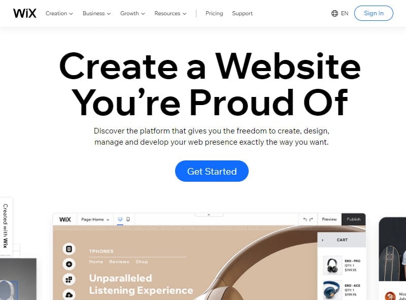 wix best content marketing cms