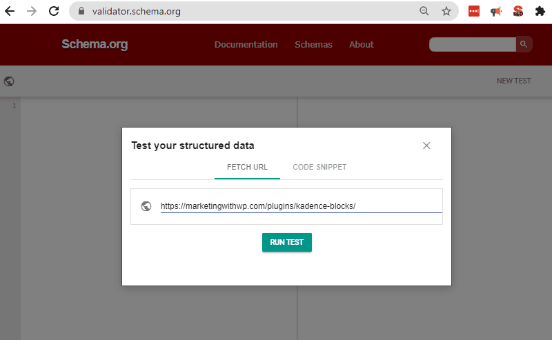schema.org structured data validator optimize content for rich snippet