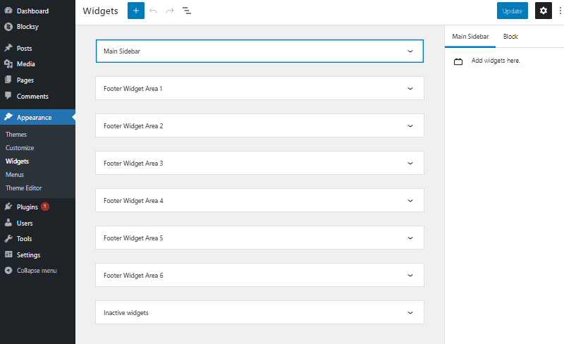 wordpress widgets dashboard wordpress widget settings