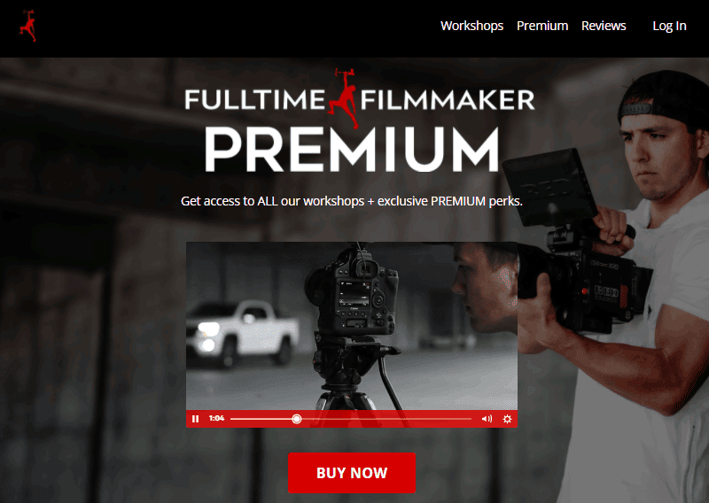 kajabi site example fulltime filmmaker