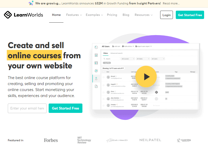 best online course platform learnworlds