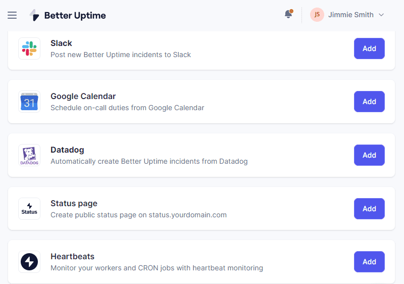 better uptime review available integration