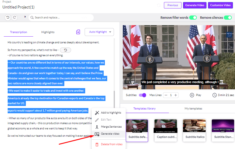 pictory review generate short clips from long-form videos